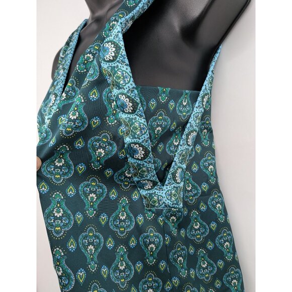 Boho Paisley Tie Front Tank Top Women Size M Retro Festival Indie Floral Cottage - Picture 5 of 9